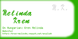 melinda kren business card